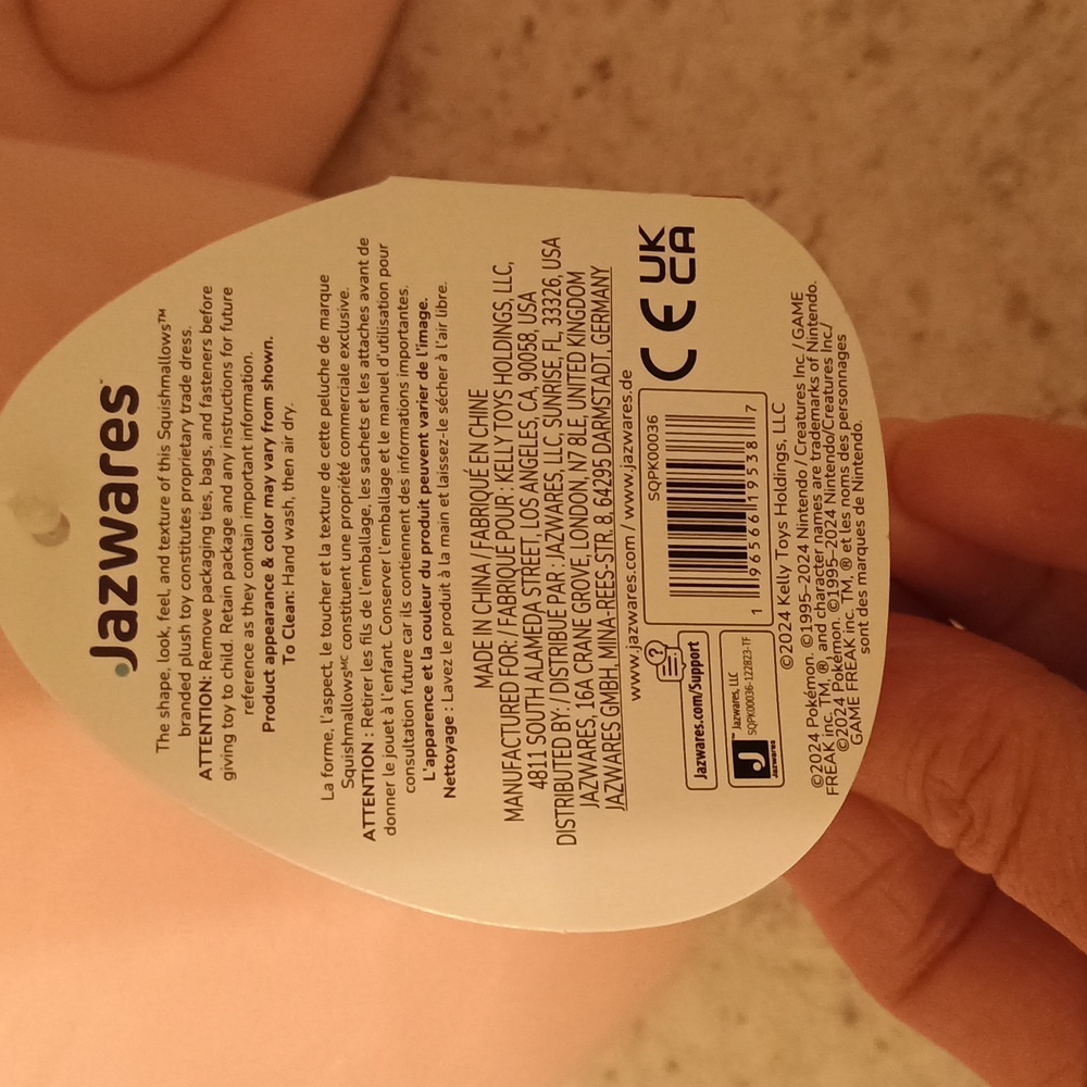 NWT Pokemon Squishmallow- Pink Clefairy Plush - Picture 6 of 9